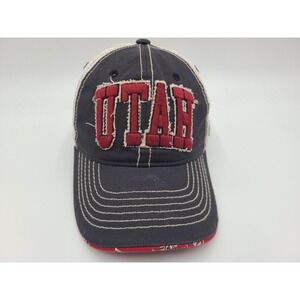 Women University of Utah Utes Zephyr Floral Brim Mesh Snapback Hat Cap Rose NCAA